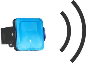 Graphic showing the robot's radar