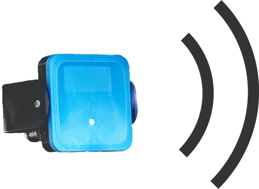 Graphic showing the robot's radar