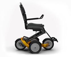 rendering of wheelchair with capra wheelframe