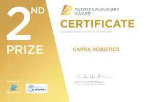 Erf award certificate